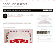 Tablet Screenshot of goodnotperfect.com
